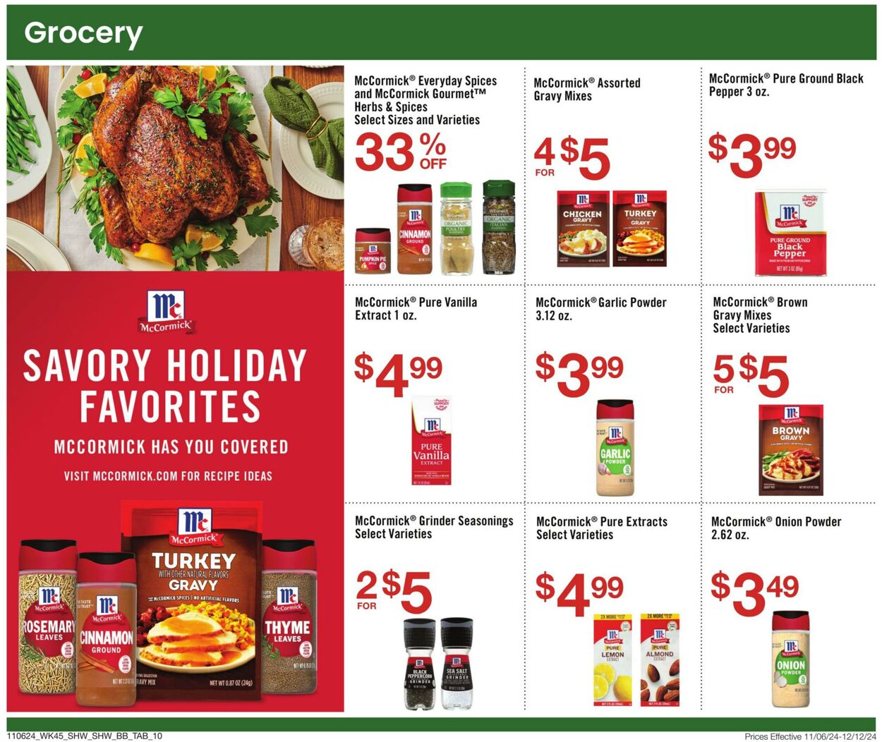 Weekly ad Shaws 11/06/2024 - 12/12/2024