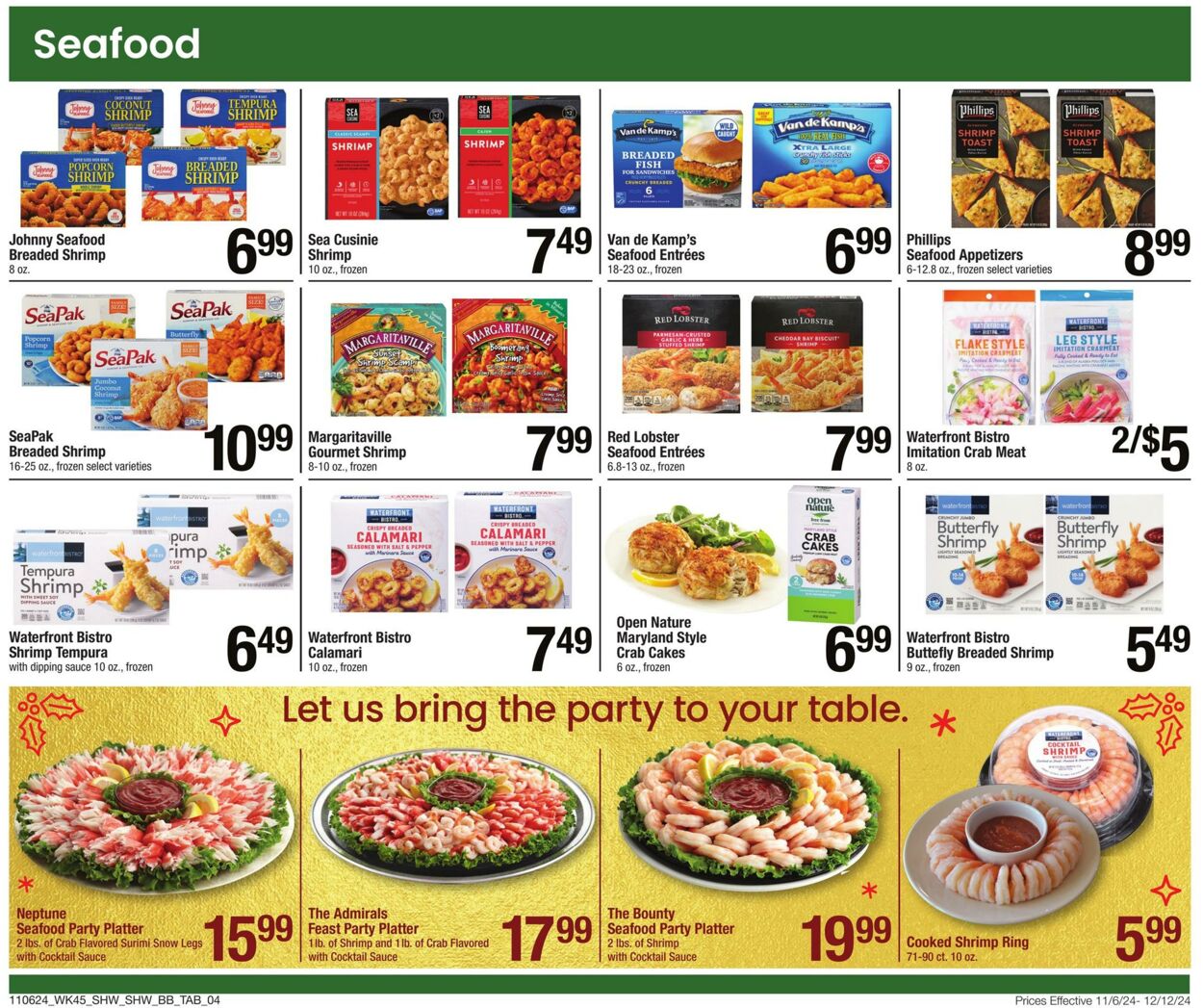 Weekly ad Shaws 11/06/2024 - 12/12/2024