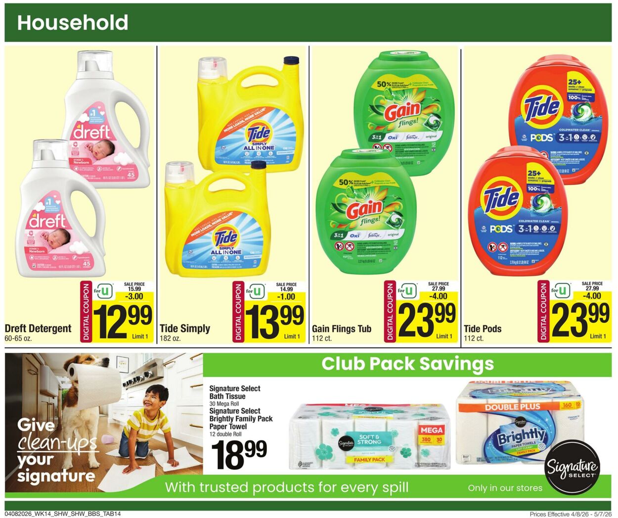Weekly ad Shaws 04/08/2026 - 05/07/2026