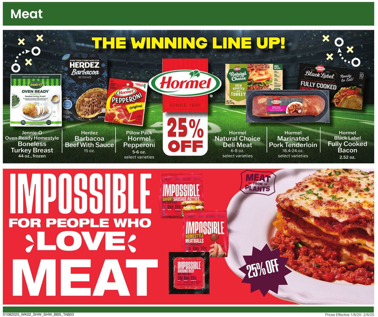 Weekly ad Shaws 01/08/2025 - 02/06/2025