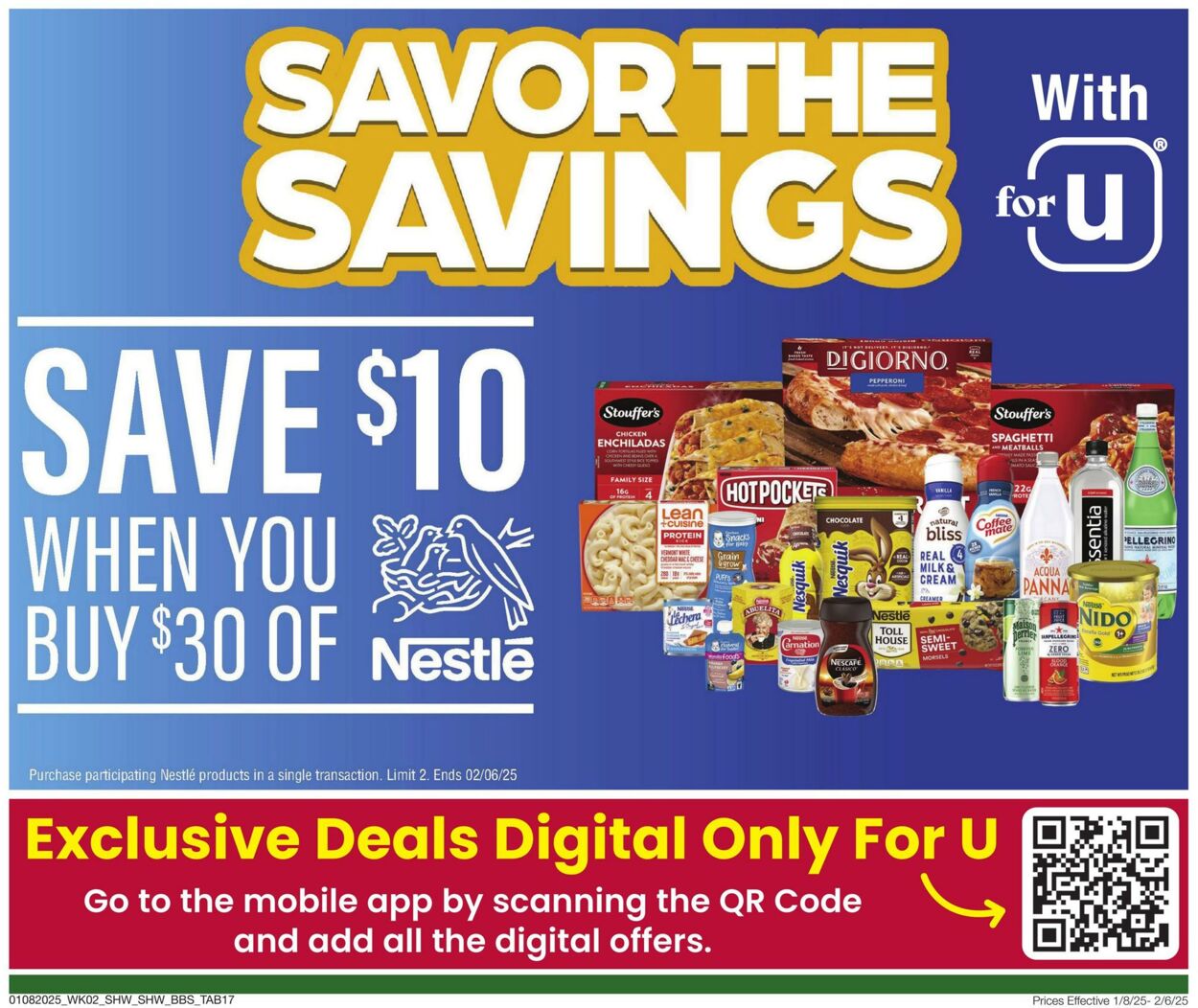 Weekly ad Shaws 01/08/2025 - 02/06/2025