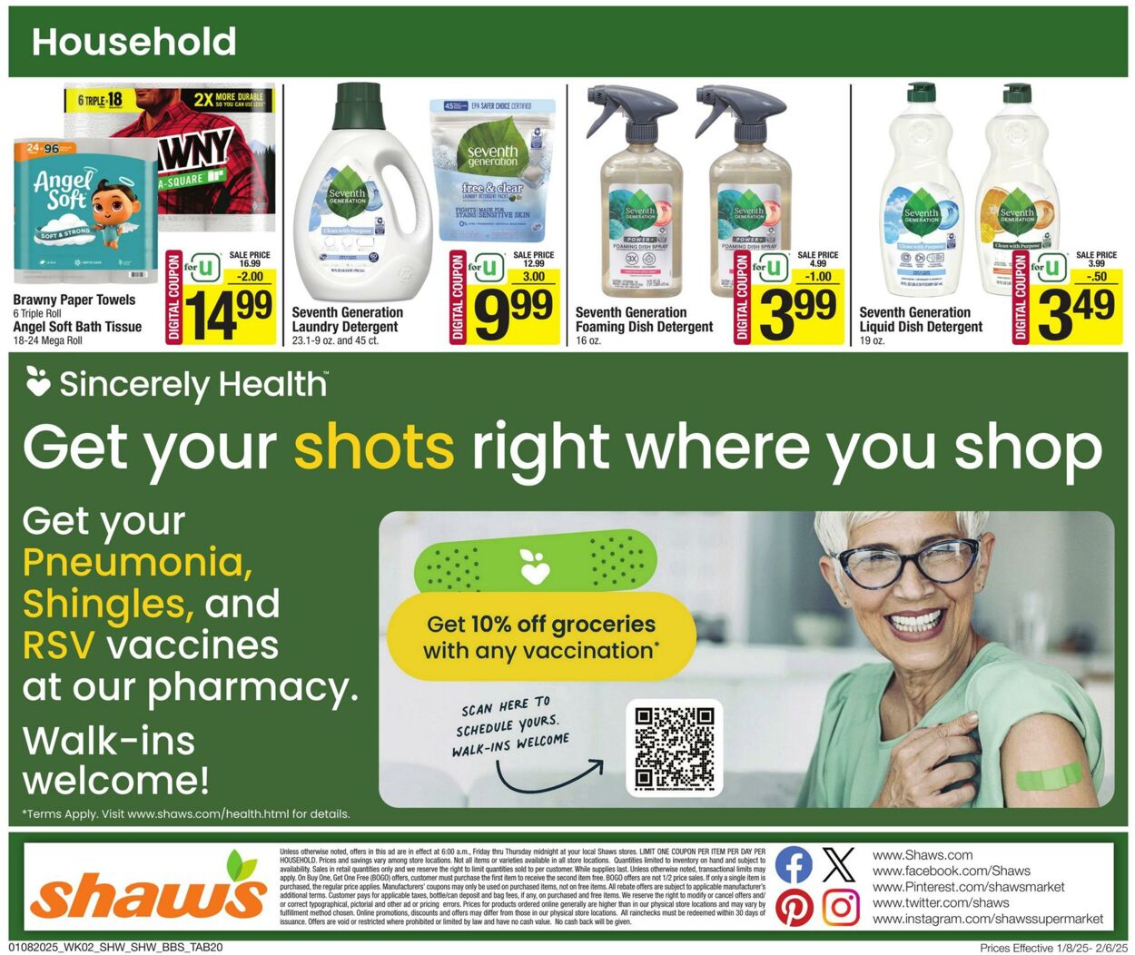 Weekly ad Shaws 01/08/2025 - 02/06/2025