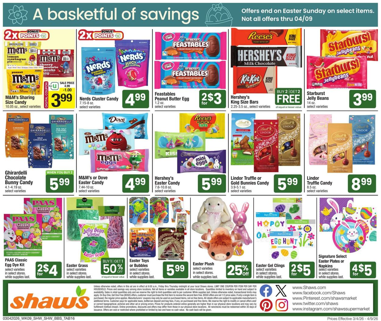 Weekly ad Shaws 03/04/2026 - 04/09/2026