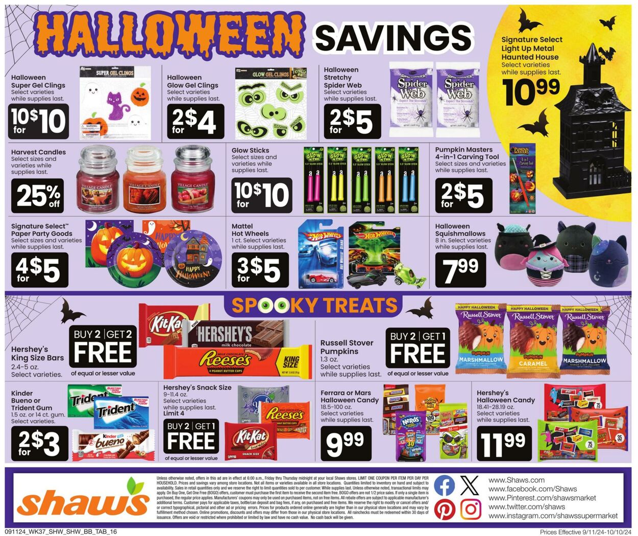 Weekly ad Shaws 09/11/2024 - 10/10/2024