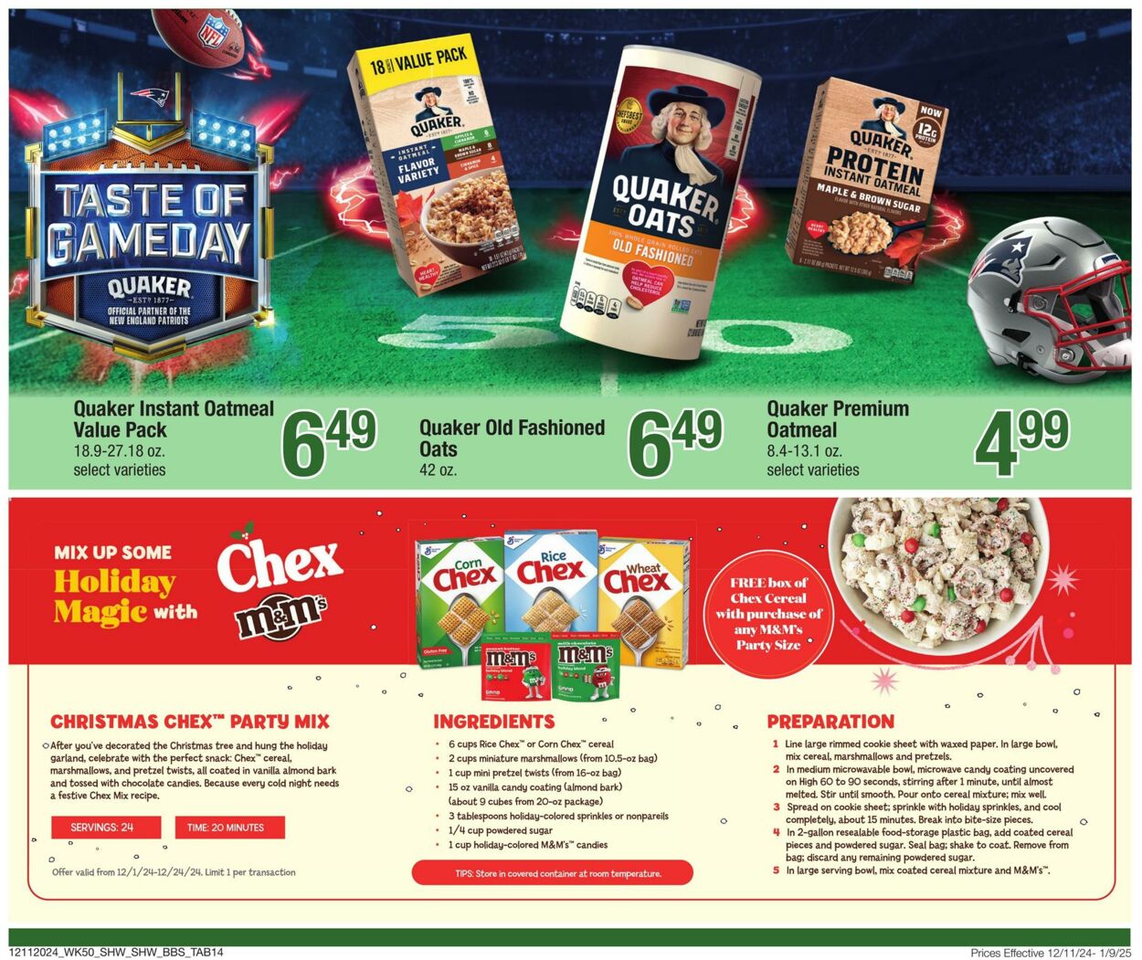 Weekly ad Shaws 12/11/2024 - 01/09/2025