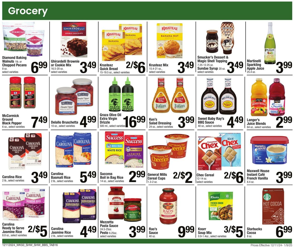 Weekly ad Shaws 12/11/2024 - 01/09/2025