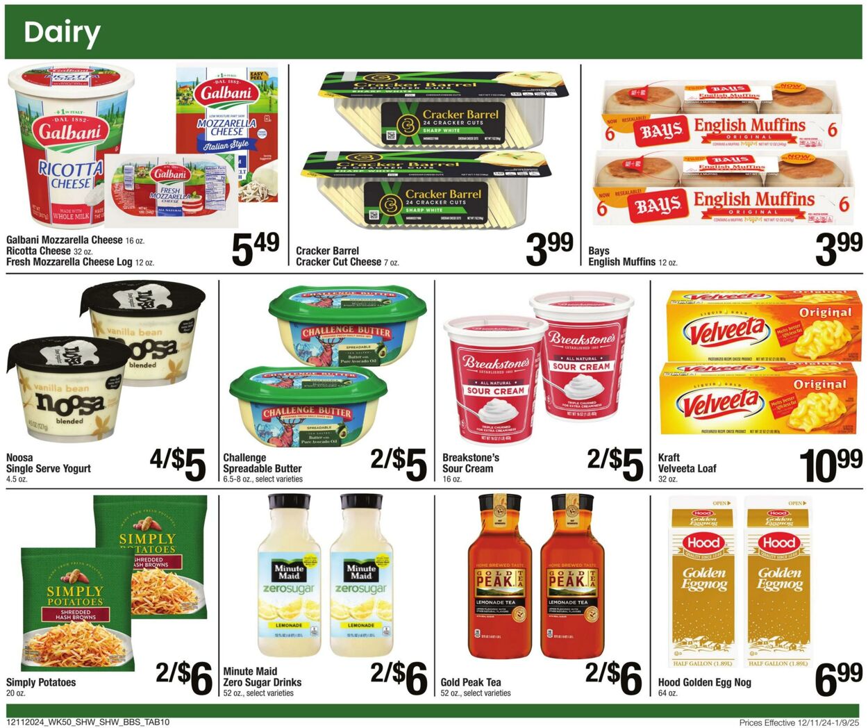 Weekly ad Shaws 12/11/2024 - 01/09/2025