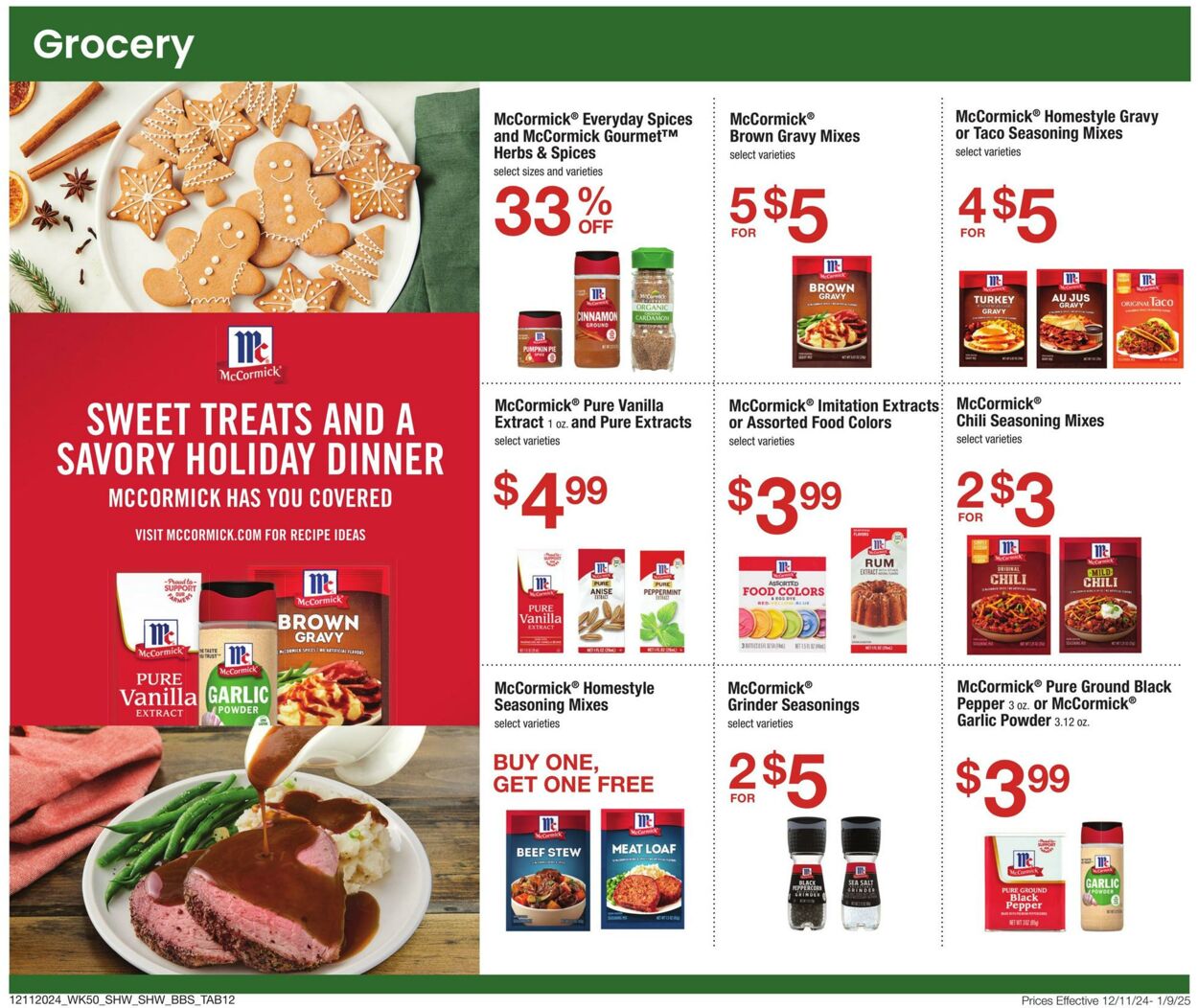 Weekly ad Shaws 12/11/2024 - 01/09/2025