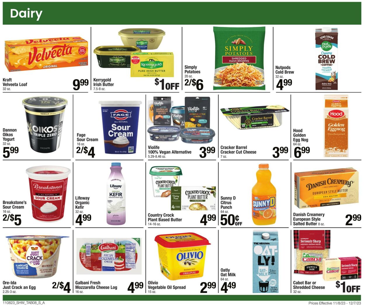 Weekly ad Shaws 11/08/2023 - 12/07/2023