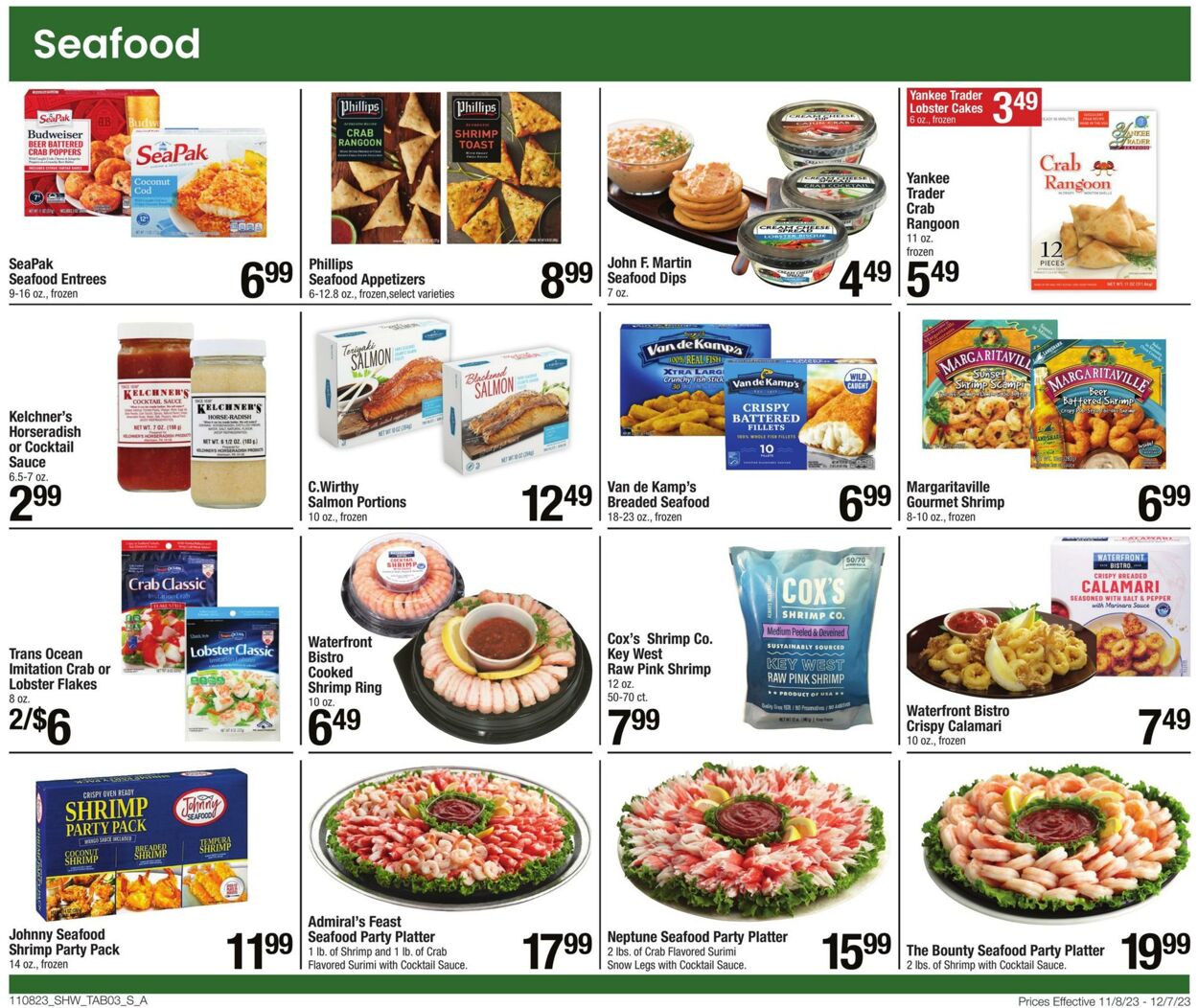 Weekly ad Shaws 11/08/2023 - 12/07/2023