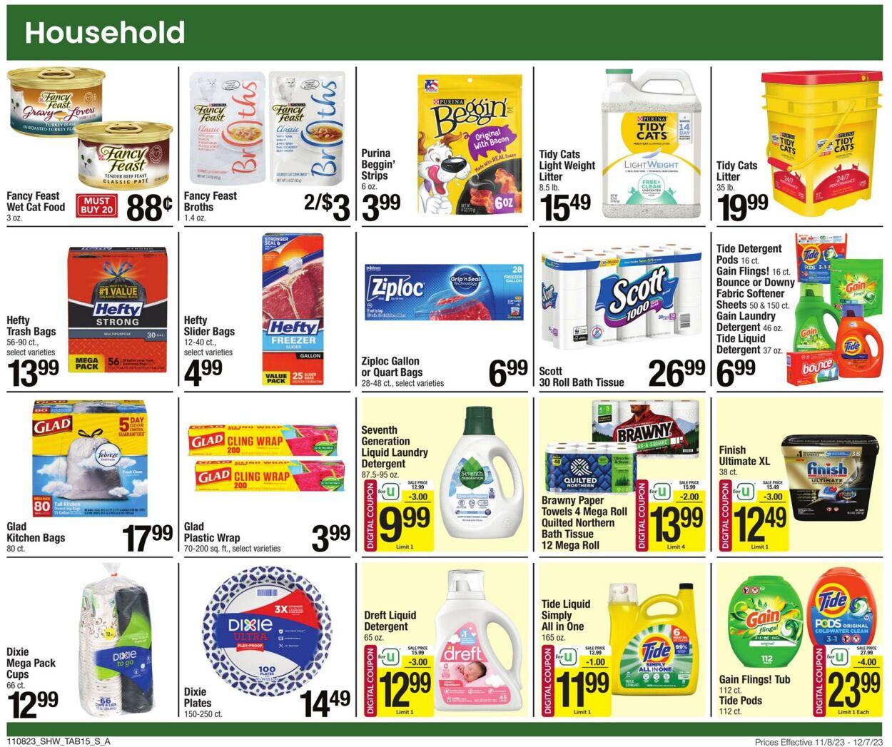 Weekly ad Shaws 11/08/2023 - 12/07/2023