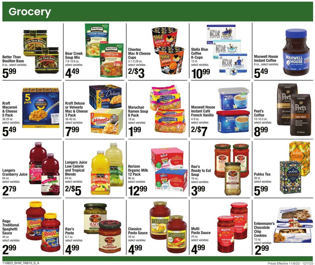 Weekly ad Shaws 11/08/2023 - 12/07/2023