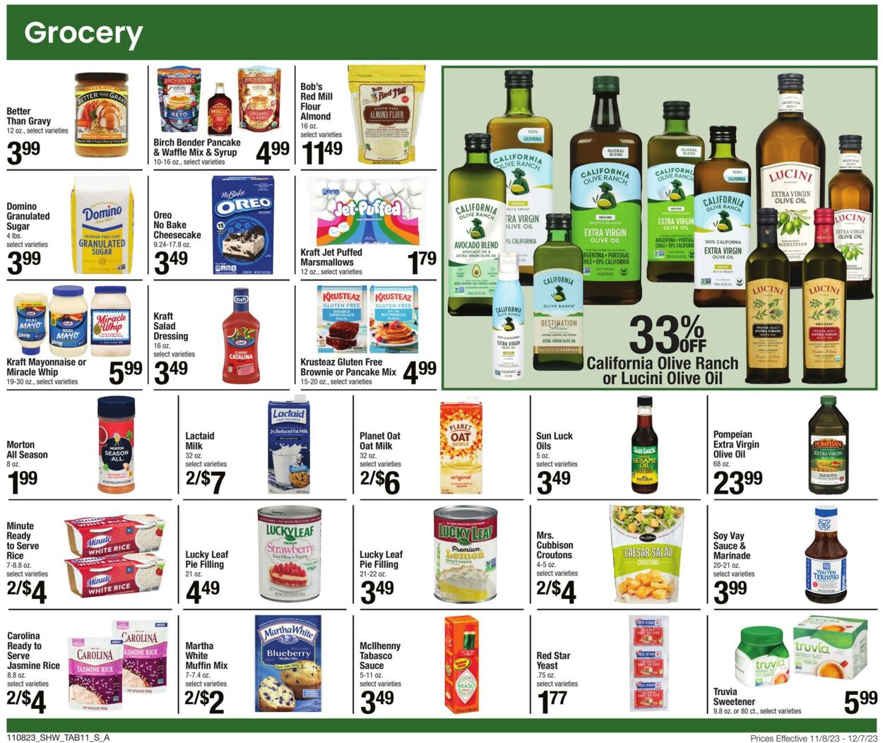 Weekly ad Shaws 11/08/2023 - 12/07/2023