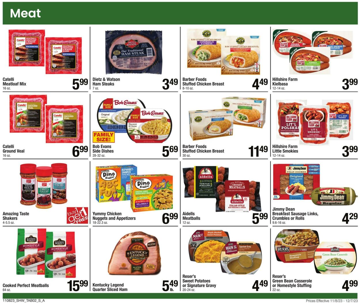 Weekly ad Shaws 11/08/2023 - 12/07/2023