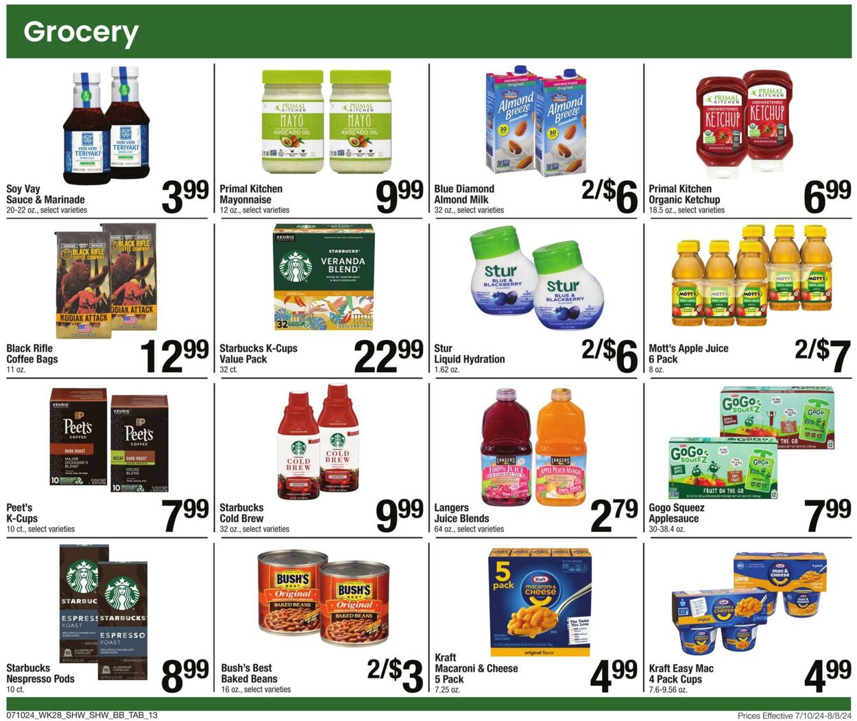 Weekly ad Shaws 07/10/2024 - 08/08/2024