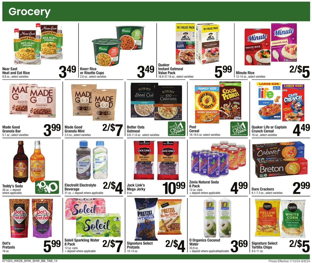 Weekly ad Shaws 07/10/2024 - 08/08/2024