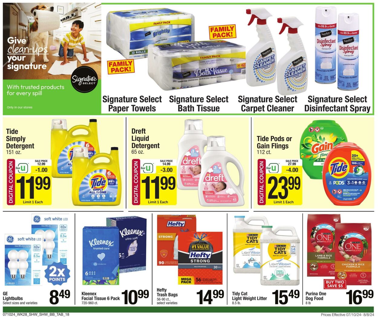 Weekly ad Shaws 07/10/2024 - 08/08/2024