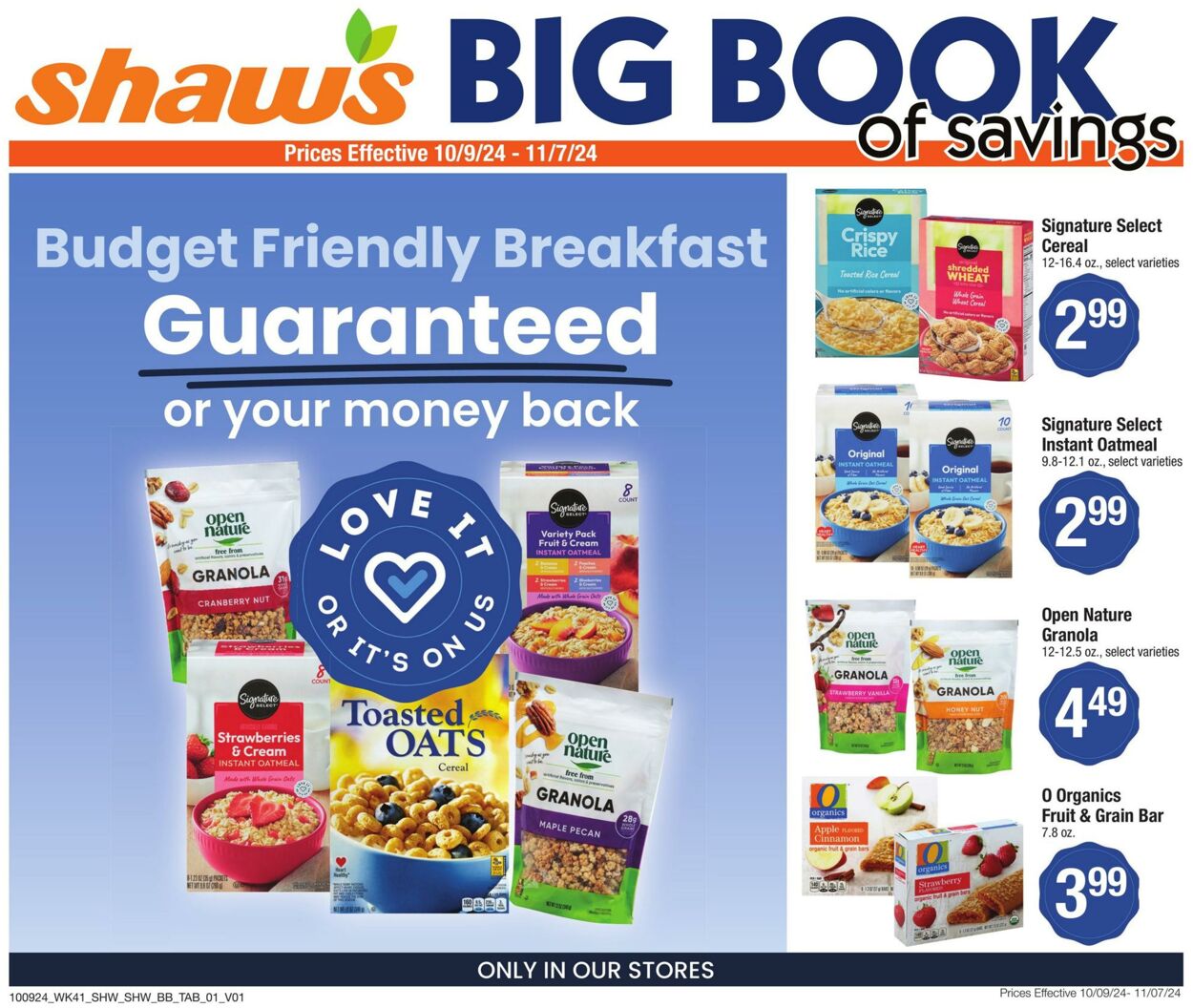 Weekly ad Shaws 10/09/2024 - 11/07/2024