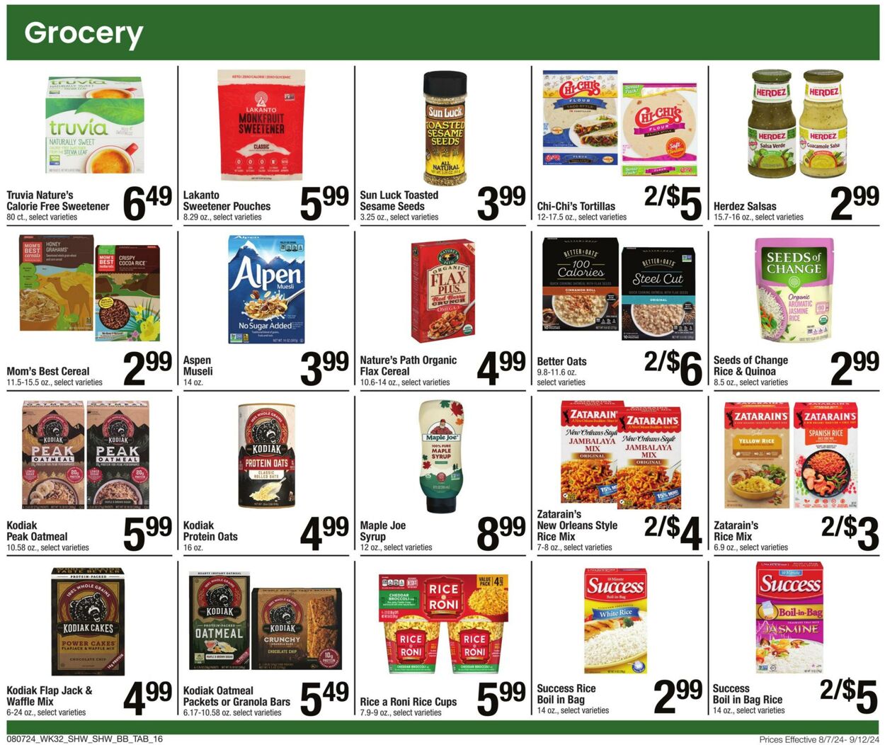 Weekly ad Shaws 08/07/2024 - 09/12/2024