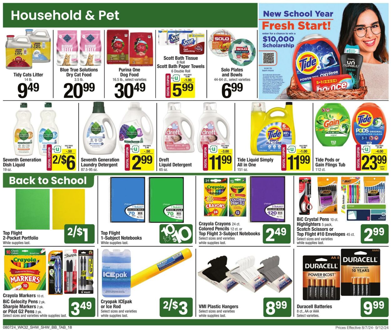 Weekly ad Shaws 08/07/2024 - 09/12/2024