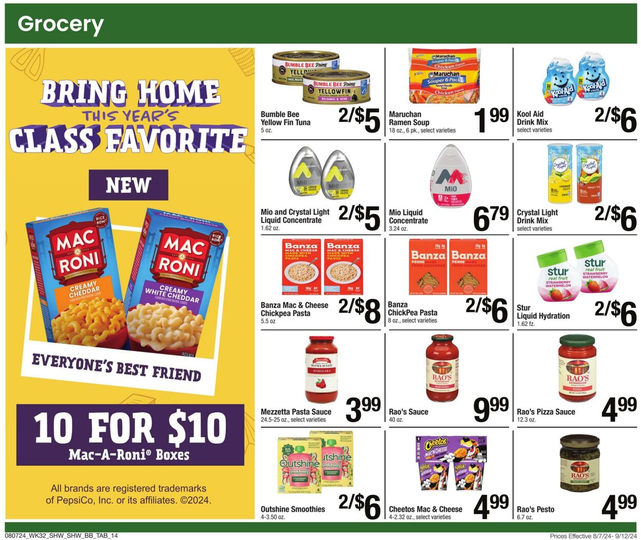 Weekly ad Shaws 08/07/2024 - 09/12/2024