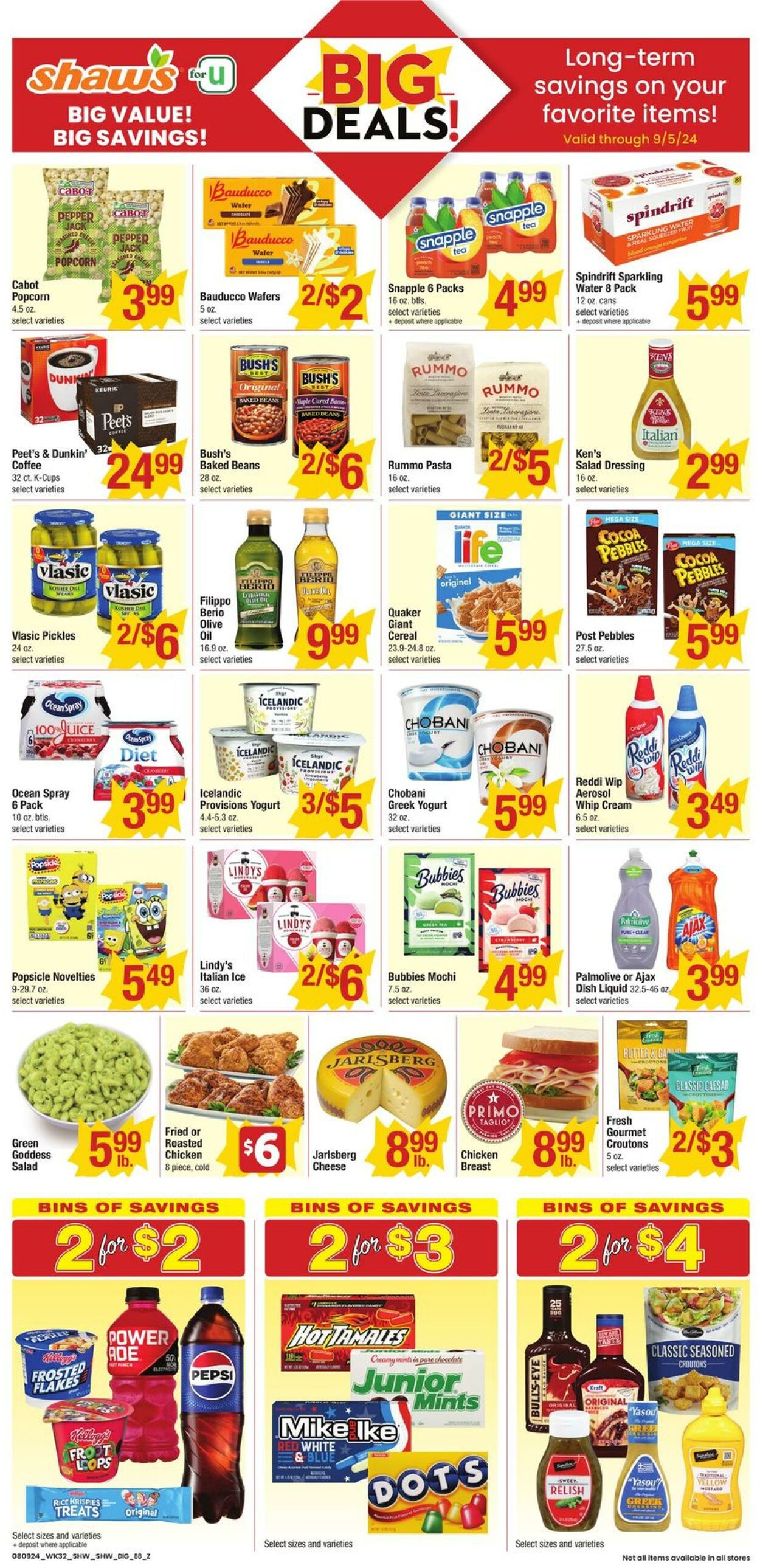 Weekly ad Shaws 08/09/2024 - 09/05/2024