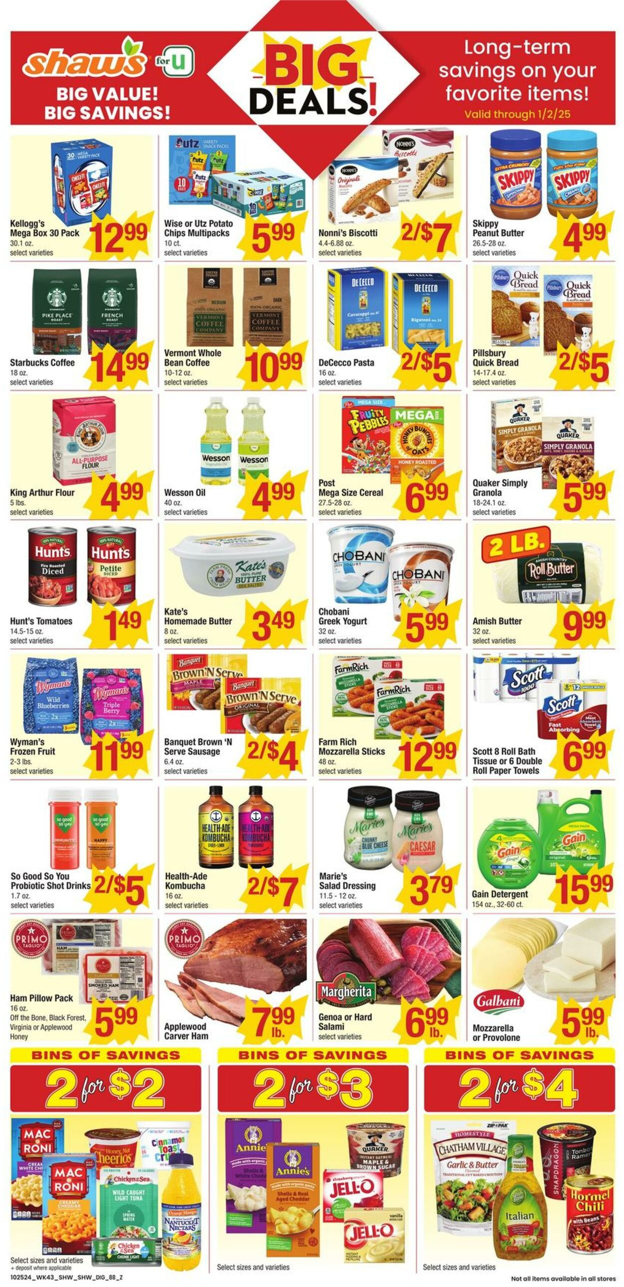 Weekly ad Shaws 10/25/2024 - 10/31/2024