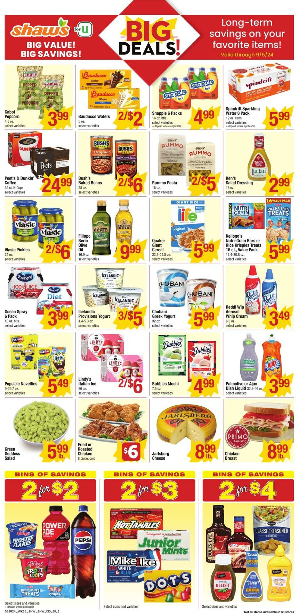 Weekly ad Shaws 08/30/2024 - 09/05/2024