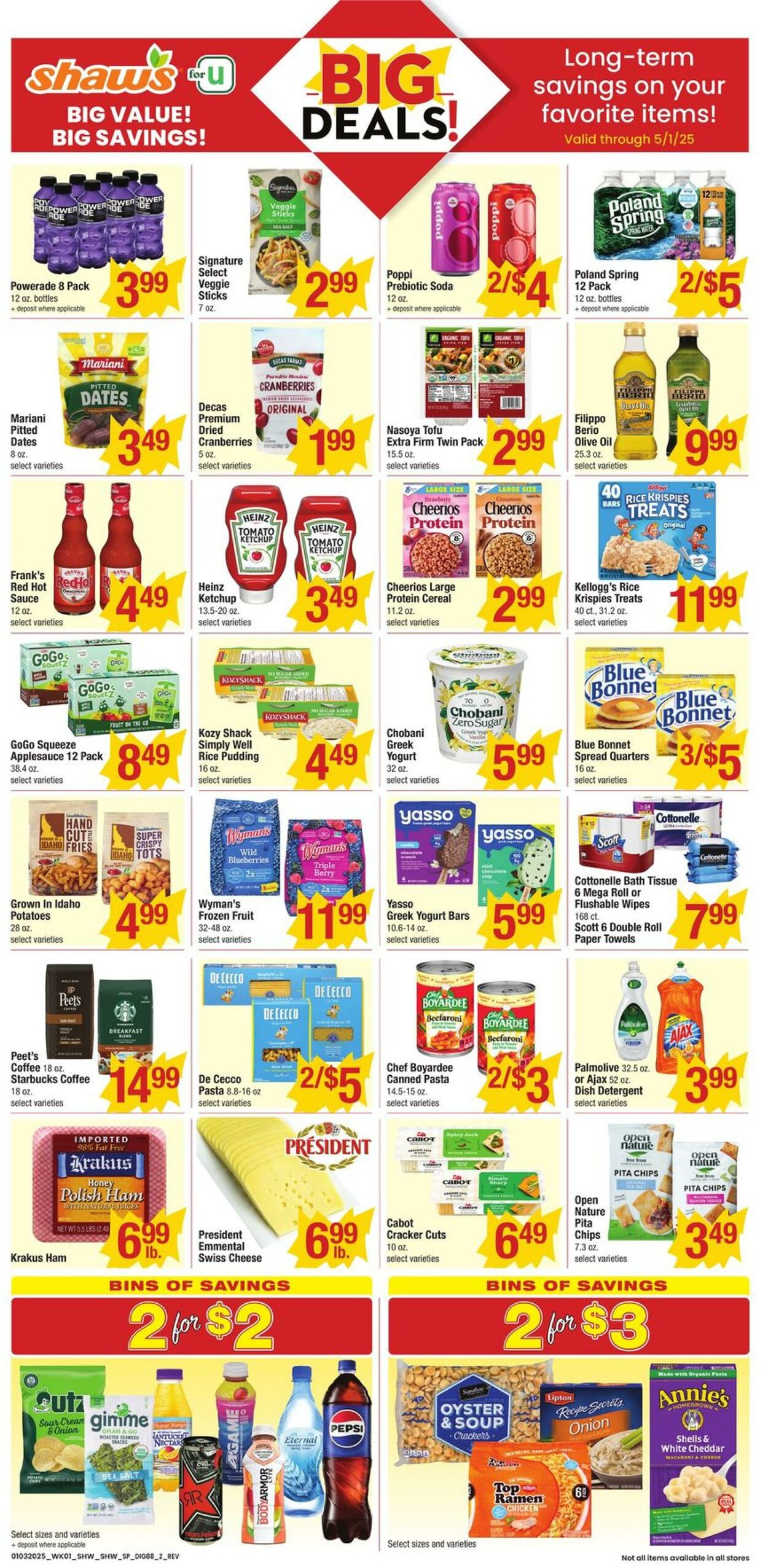 Weekly ad Shaws 01/03/2025 - 01/09/2025