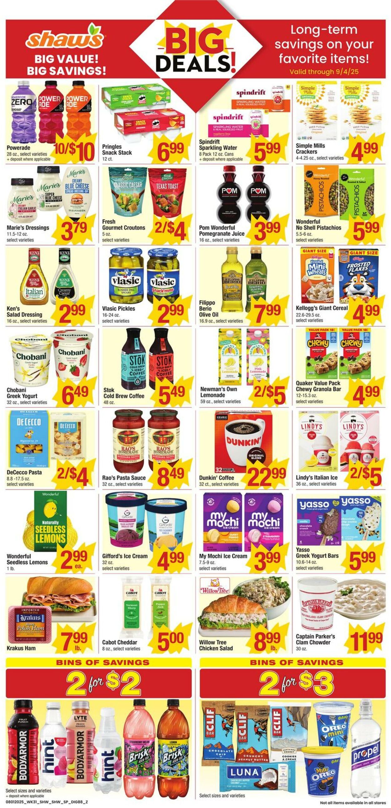 Weekly ad Shaws 08/01/2025 - 08/07/2025