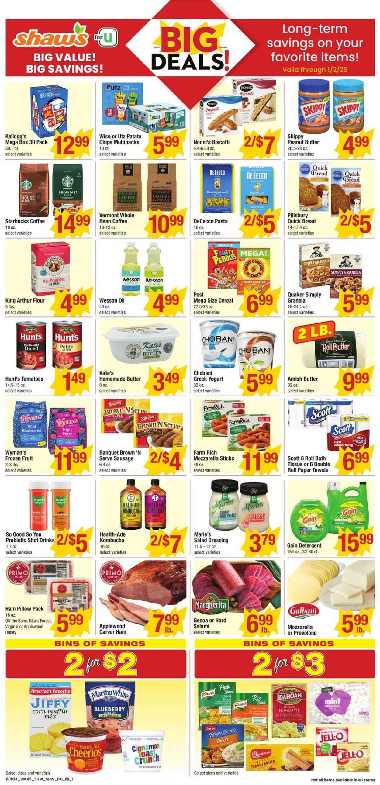 Weekly ad Shaws 11/08/2024 - 11/14/2024