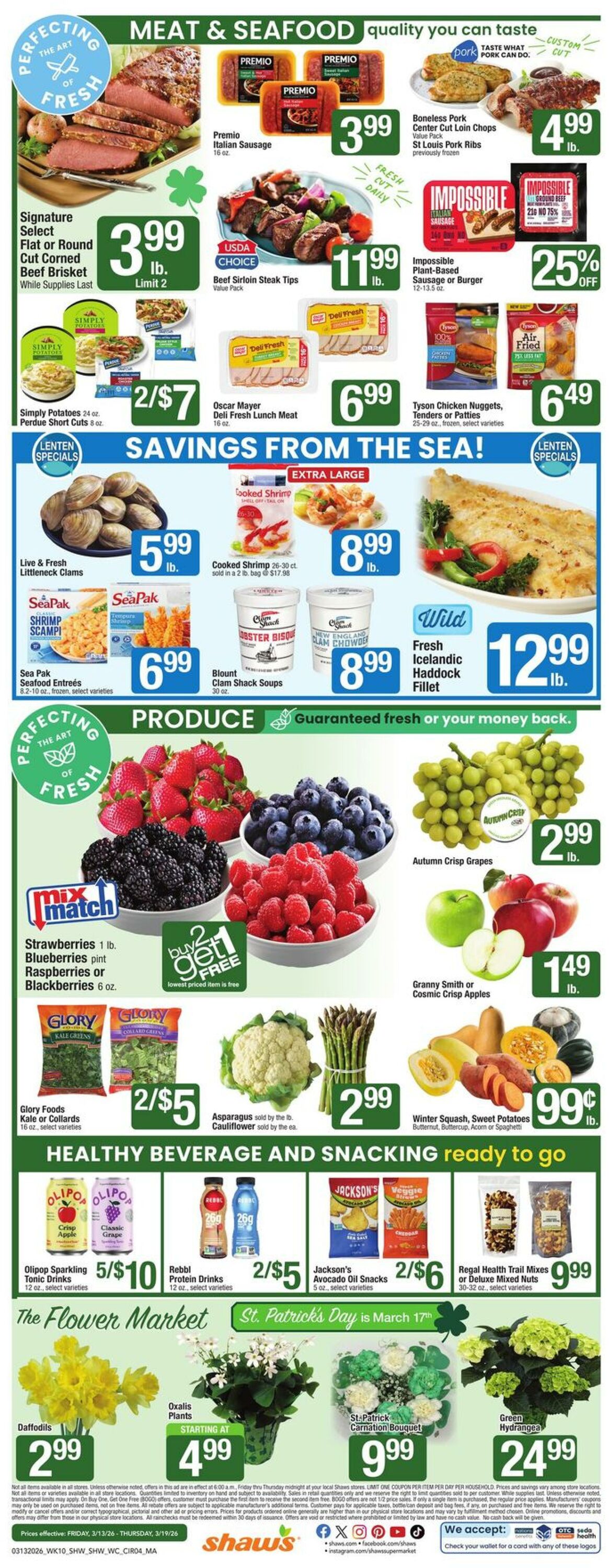 Weekly ad Shaws 03/13/2026 - 03/19/2026