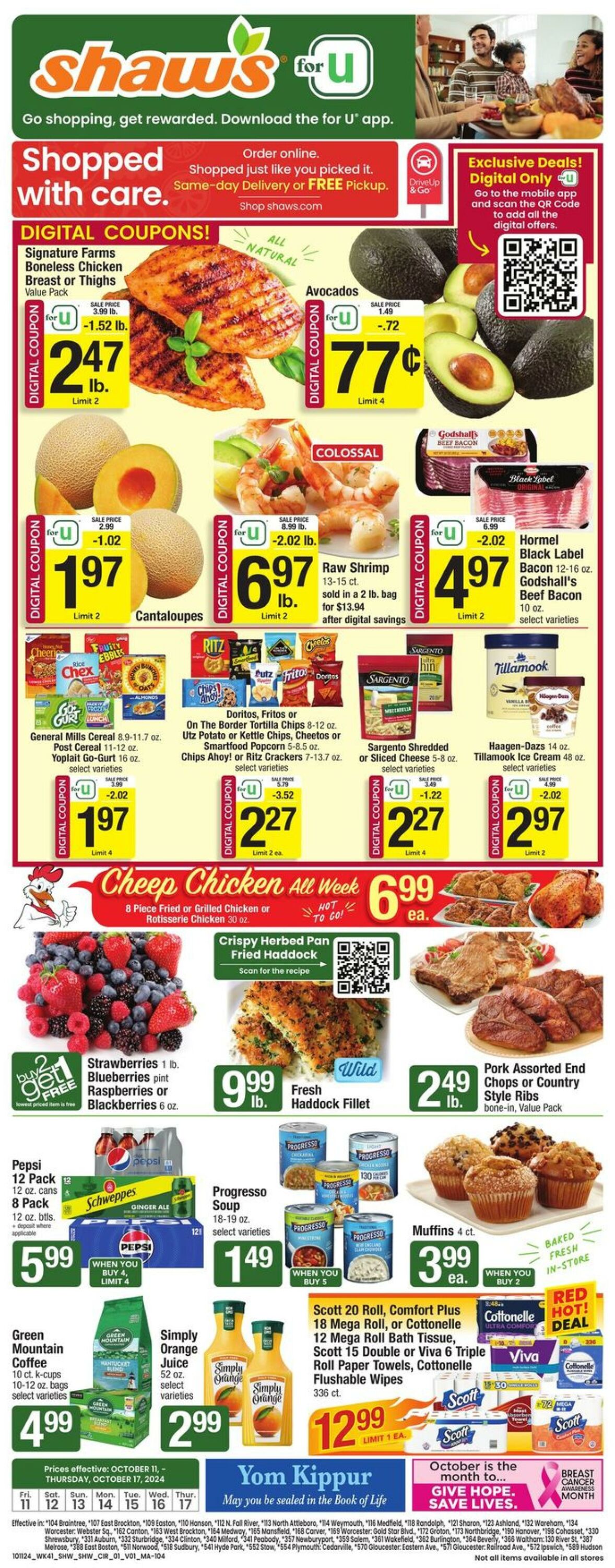 Weekly ad Shaws 10/11/2024 - 10/17/2024