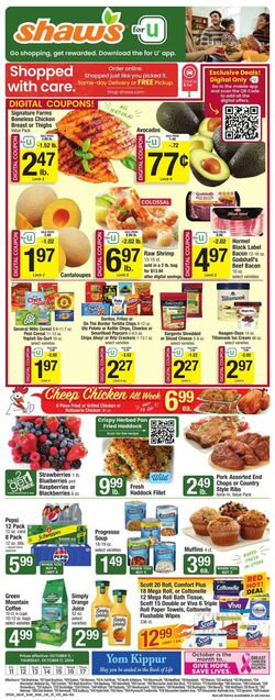 Weekly ad Shaws 10/25/2024 - 10/31/2024