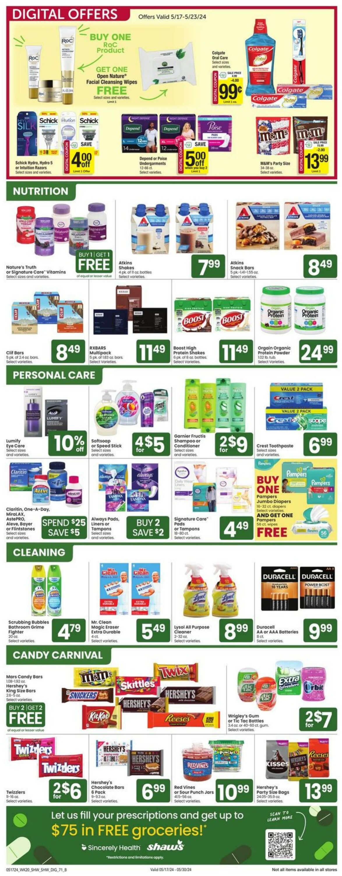 Weekly ad Shaws 05/17/2024 - 05/23/2024