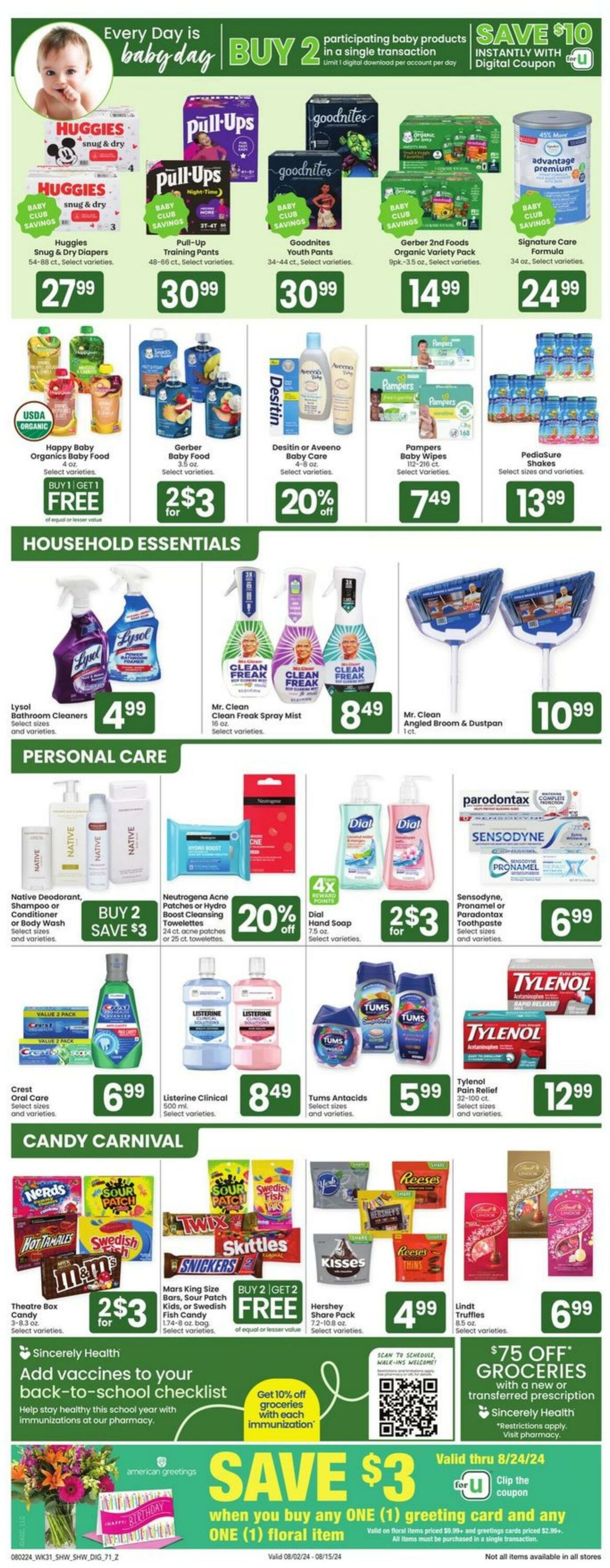 Weekly ad Shaws 08/02/2024 - 08/08/2024