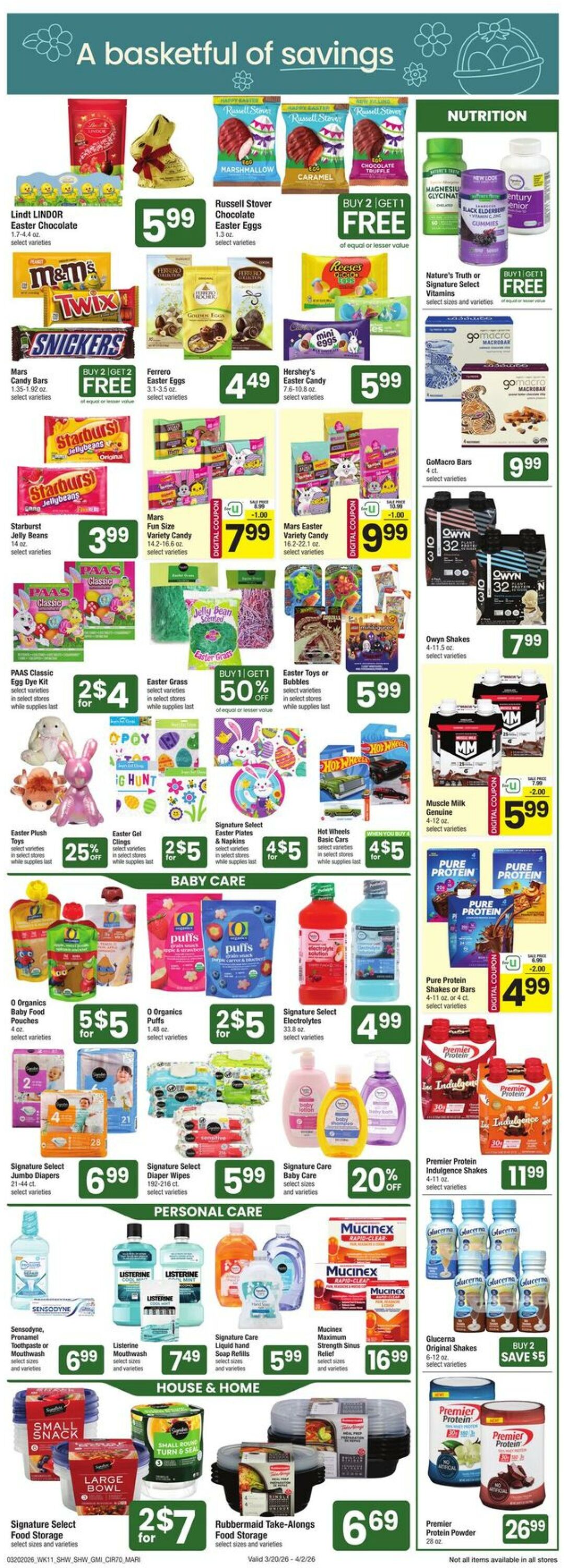 Weekly ad Shaws 03/20/2026 - 03/26/2026