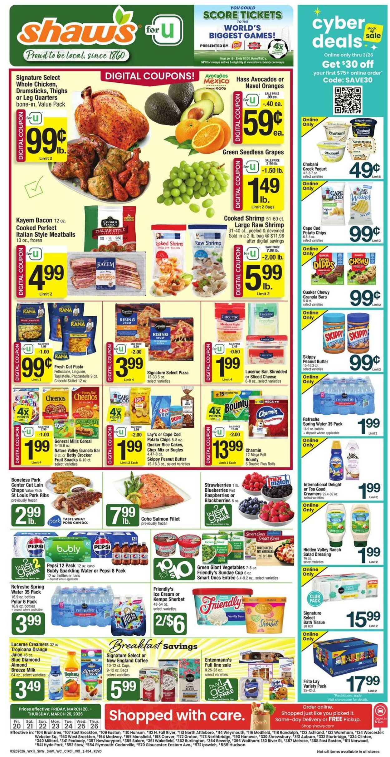 Weekly ad Shaws 03/20/2026 - 03/26/2026