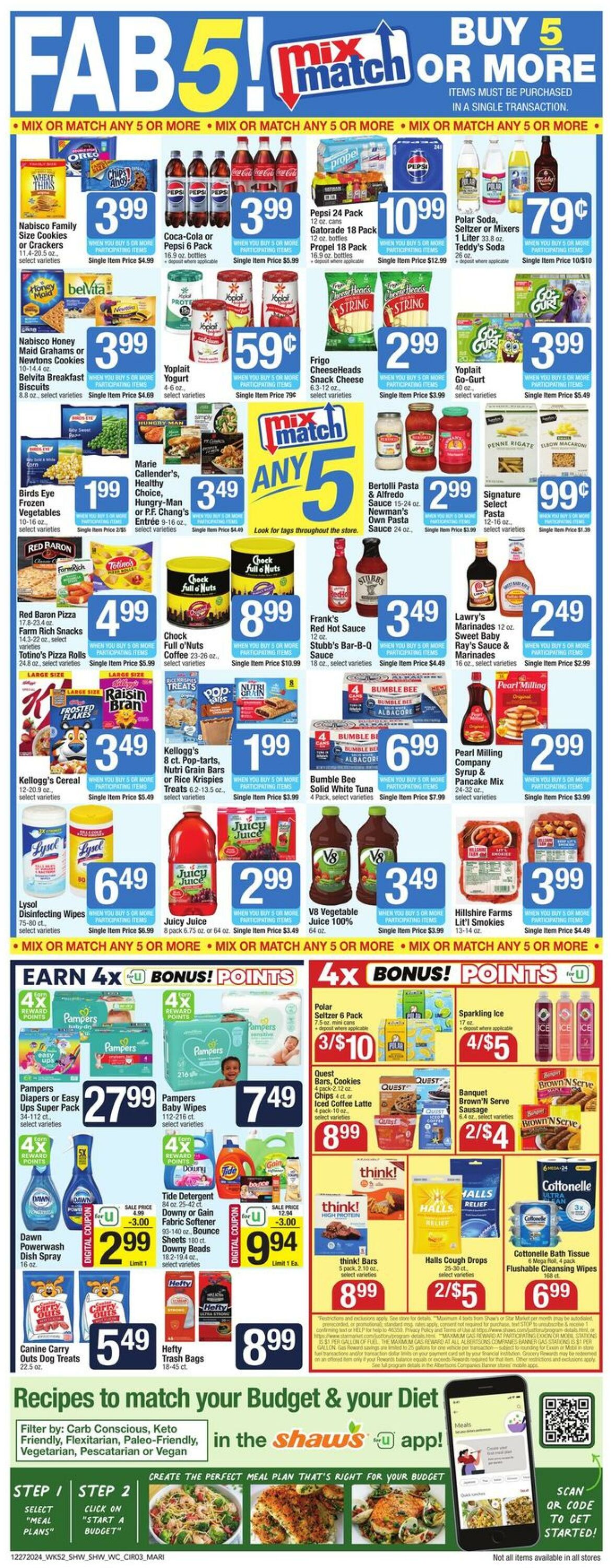 Weekly ad Shaws 12/27/2024 - 01/02/2025