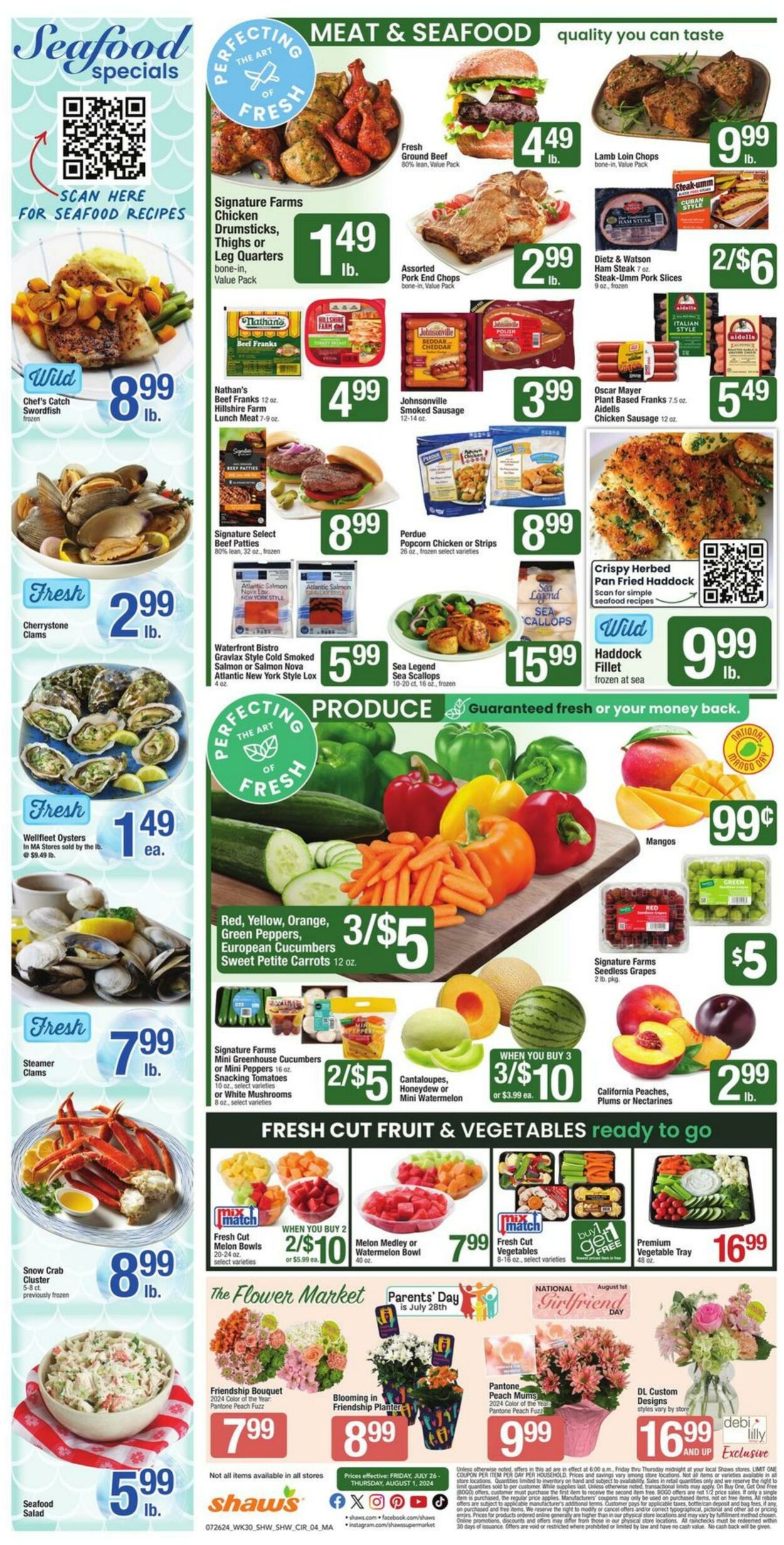 Weekly ad Shaws 07/26/2024 - 08/01/2024