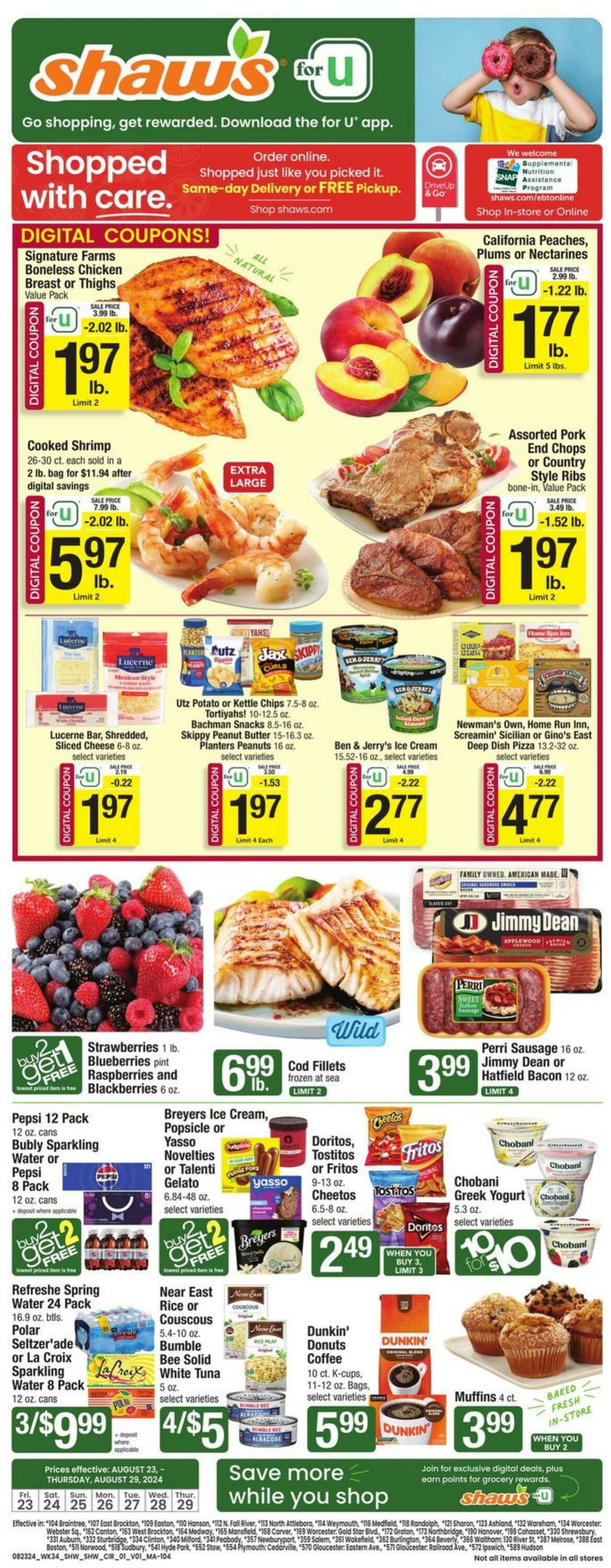 Weekly ad Shaws 08/23/2024 - 08/29/2024