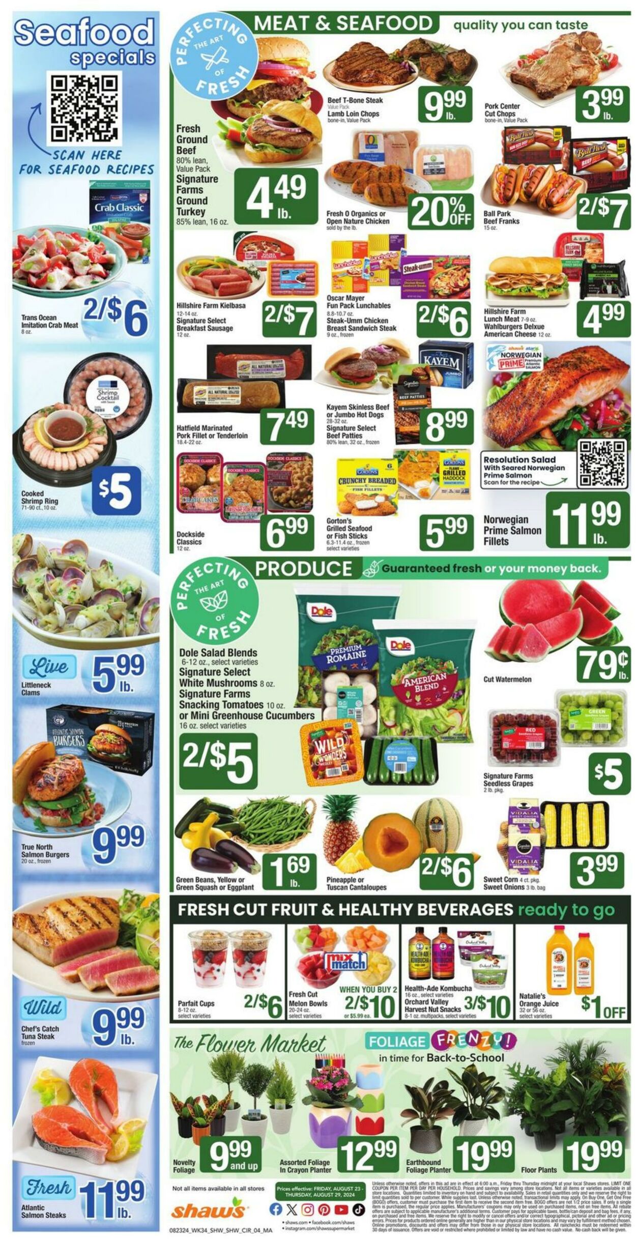 Weekly ad Shaws 08/23/2024 - 08/29/2024