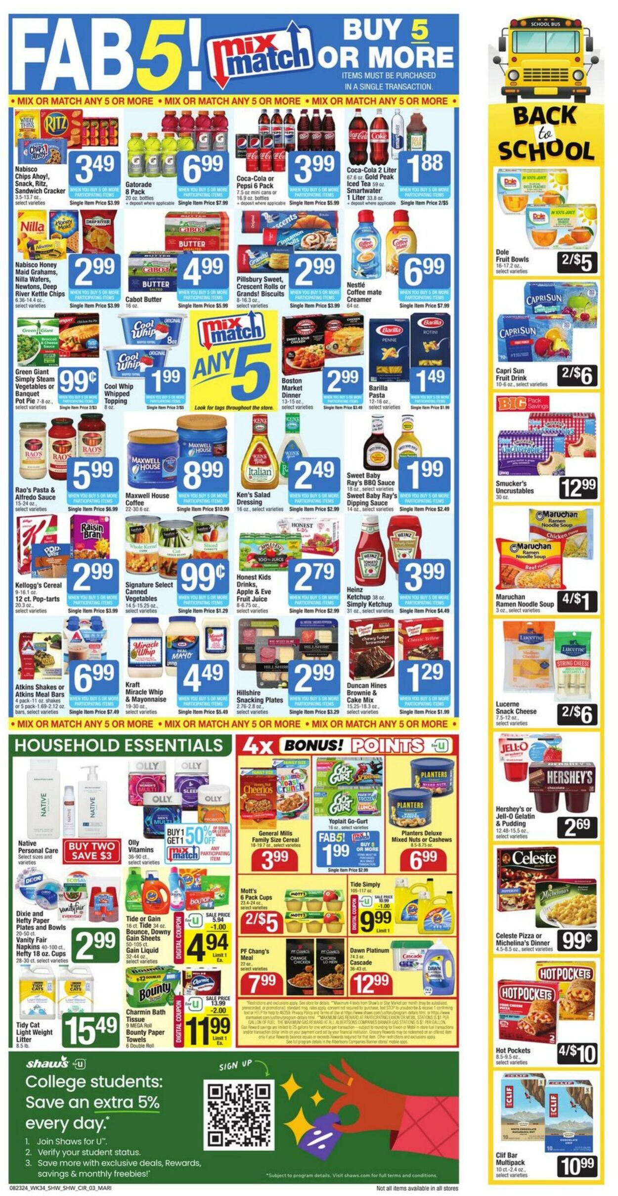 Weekly ad Shaws 08/23/2024 - 08/29/2024