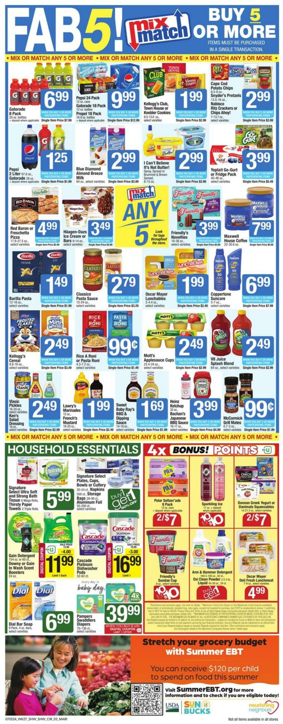 Weekly ad Shaws 07/05/2024 - 07/11/2024