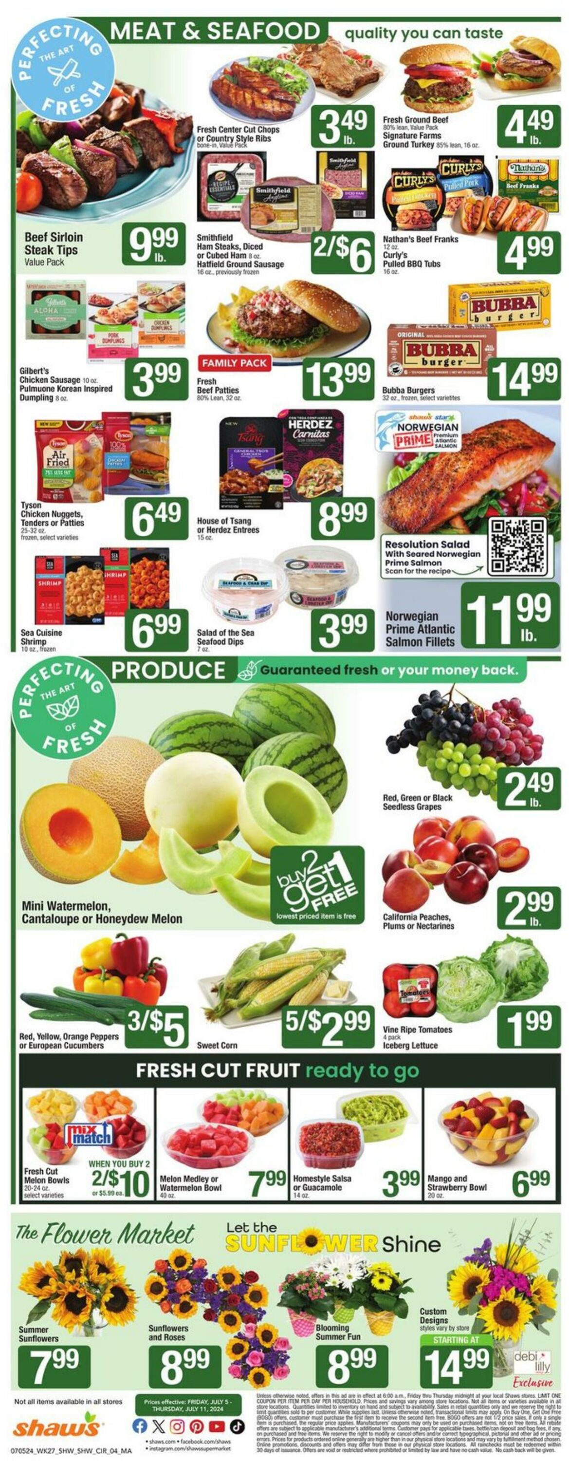 Weekly ad Shaws 07/05/2024 - 07/11/2024