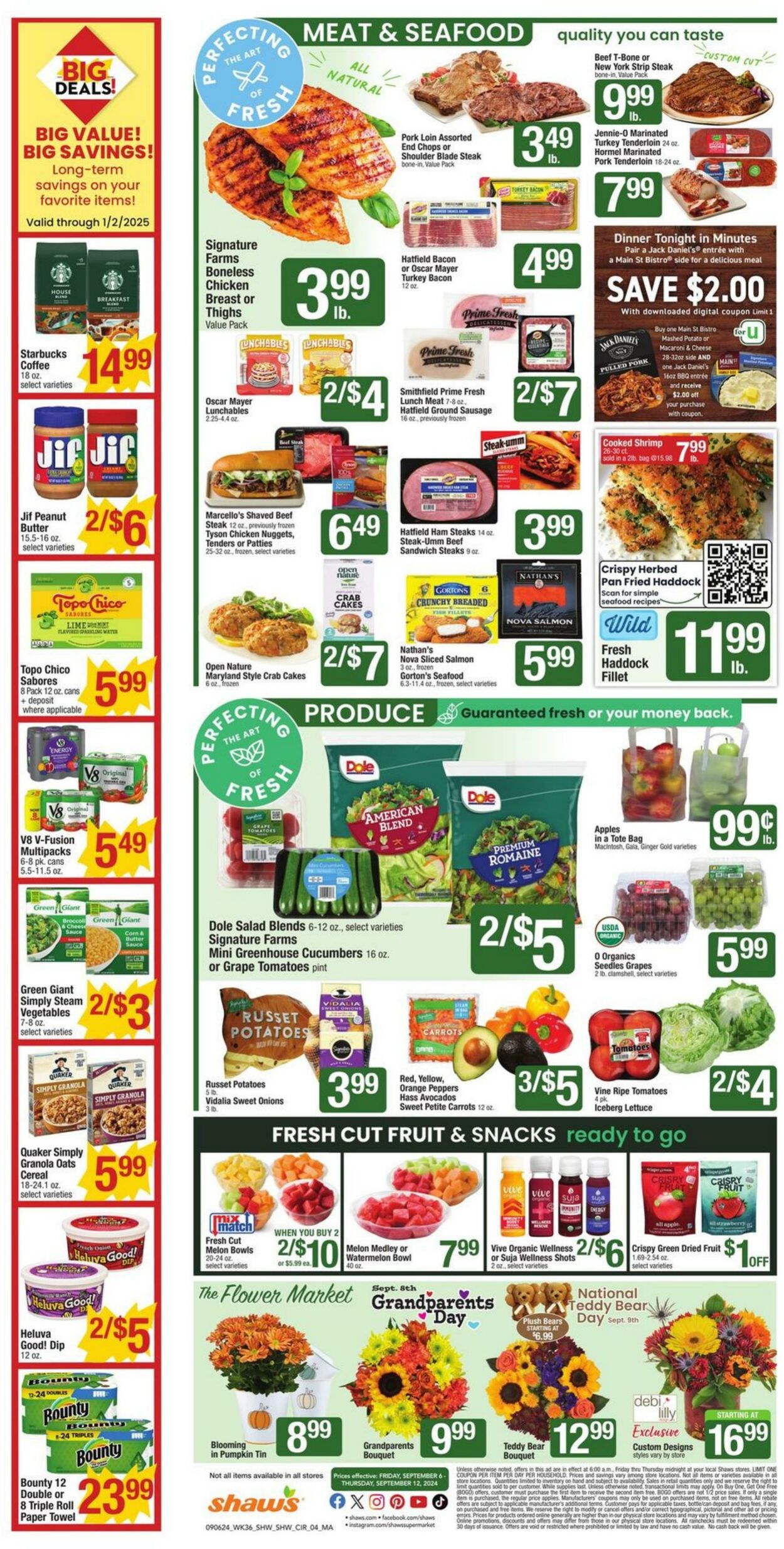 Weekly ad Shaws 09/06/2024 - 09/12/2024