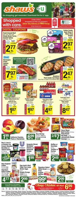 Weekly ad Shaws 08/07/2024 - 09/12/2024