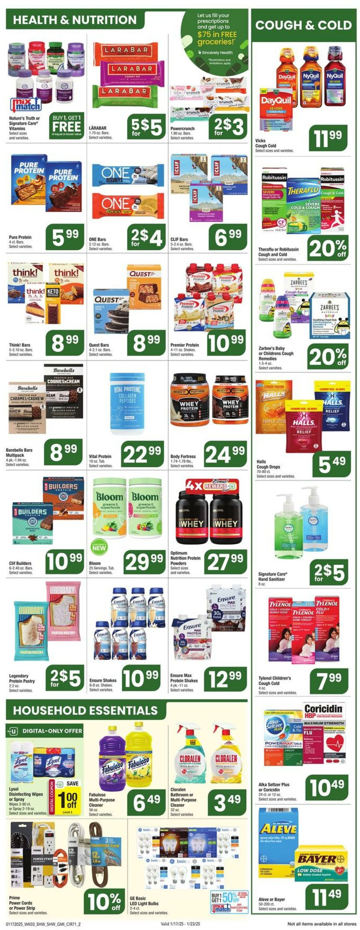 Weekly ad Shaws 01/17/2025 - 01/23/2025