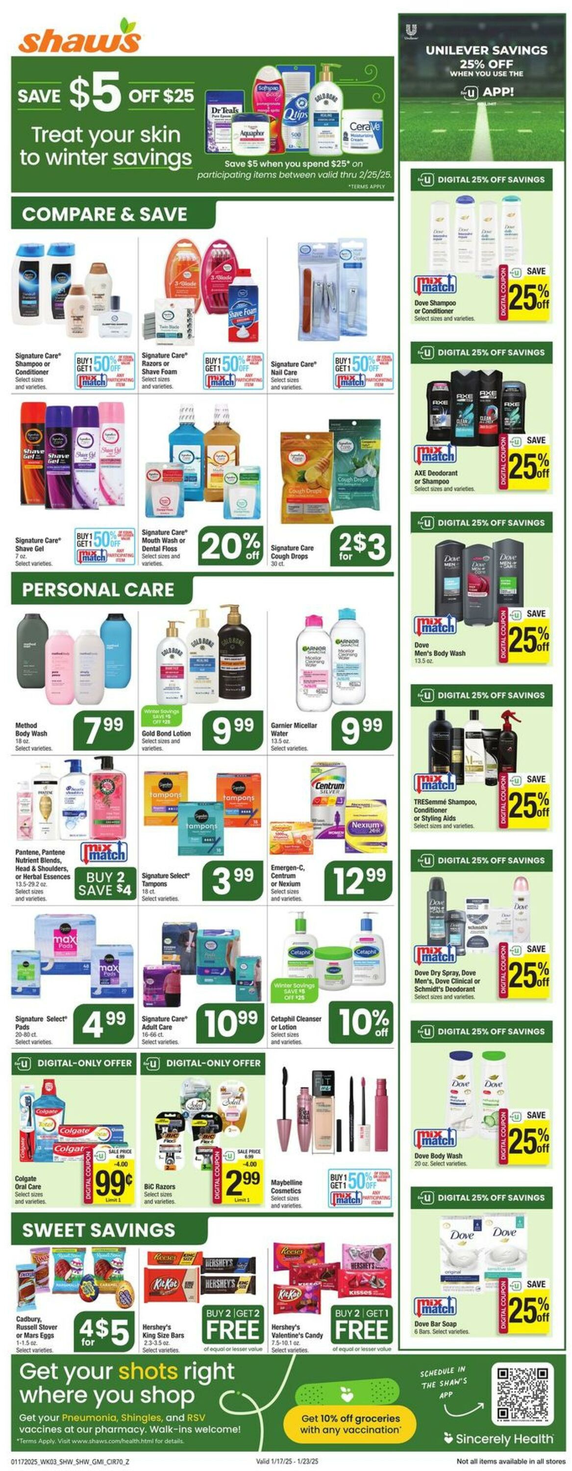 Weekly ad Shaws 01/17/2025 - 01/23/2025