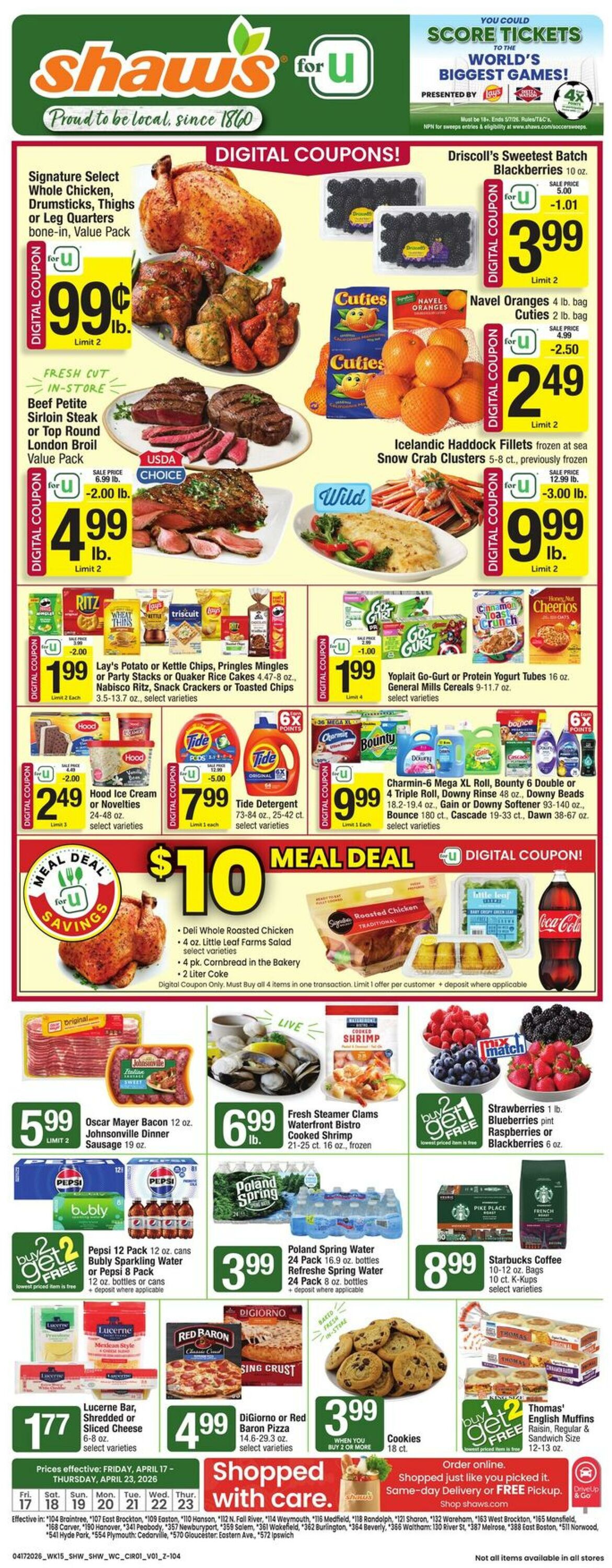 Weekly ad Shaws 04/17/2026 - 04/23/2026